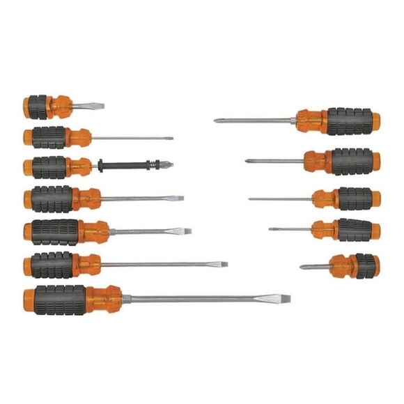 NEW PITTSBURGH Cushion Grip Screwdriver Set, 12 Piece - Picture 3 of 5